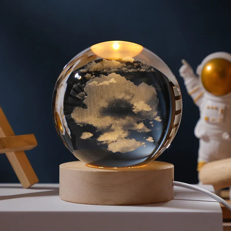 Kristallen Bol met Lichtgevende Maan