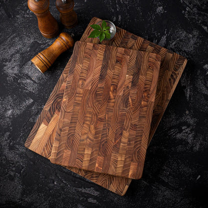 Houten Hakblok - Hoogwaardige Hakplank van Kopshout voor Professionele en Hobbykoks