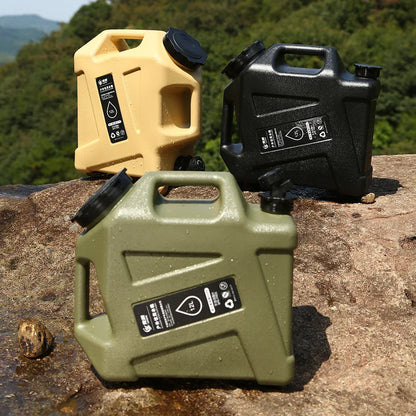 Draagbaar 12 Liter Waterreservoir met Aftapkraan - Robuuste Jerrycan voor Buiten en op de Camping