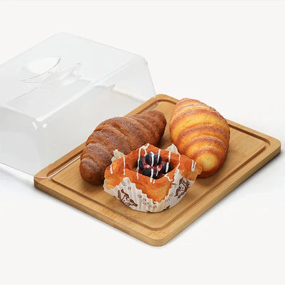 Rechthoekige Kaas- en Botervloot met Bamboe Plank