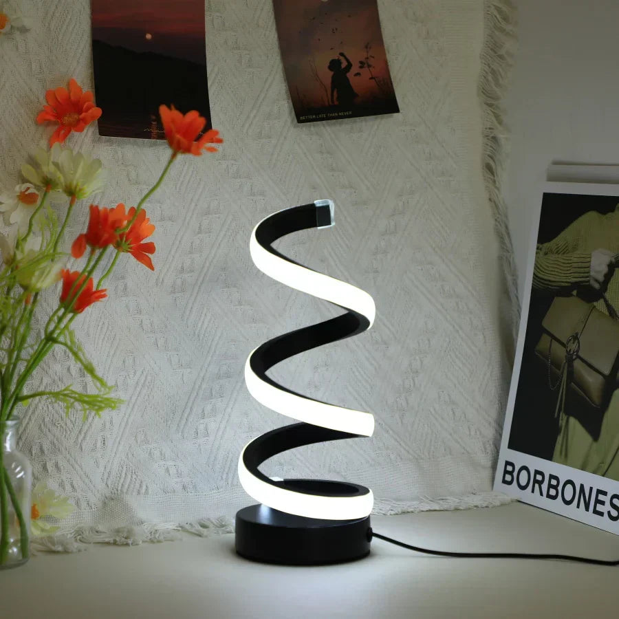 Moderne Spiraal Led Tafellamp
