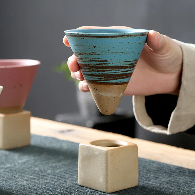 Handgemaakte Keramische Mok Uit Japan