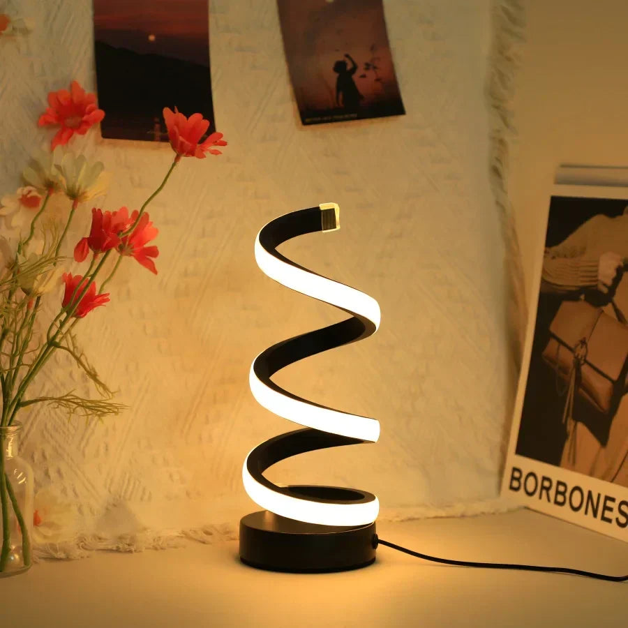 Moderne Spiraal Led Tafellamp
