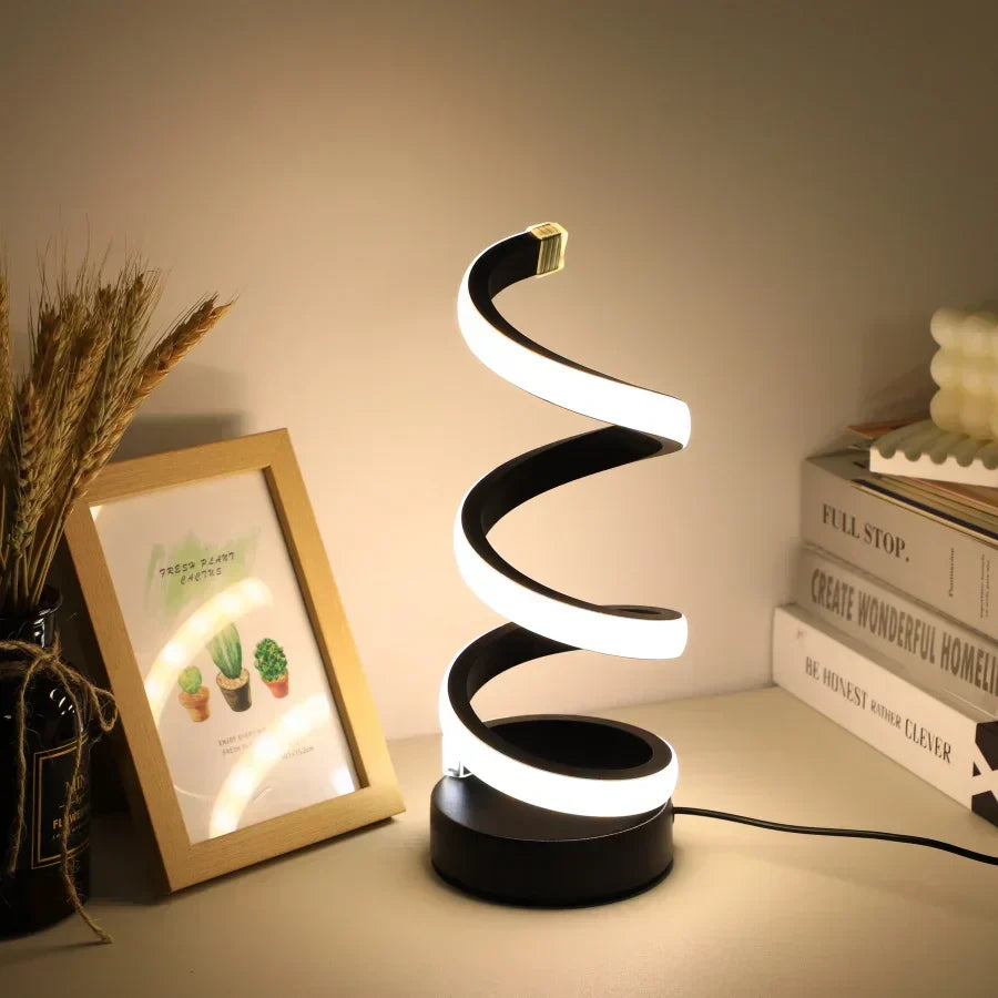 Moderne Spiraal Led Tafellamp