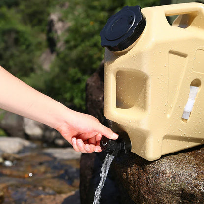 Draagbaar 12 Liter Waterreservoir met Aftapkraan - Robuuste Jerrycan voor Buiten en op de Camping