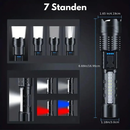 Hoogwaardige Militaire Zaklamp met 5000 Lumen