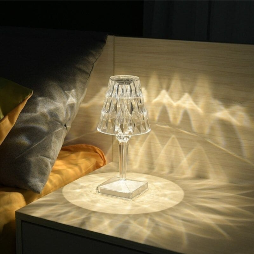 Acrylglas Kristallen Tafellamp