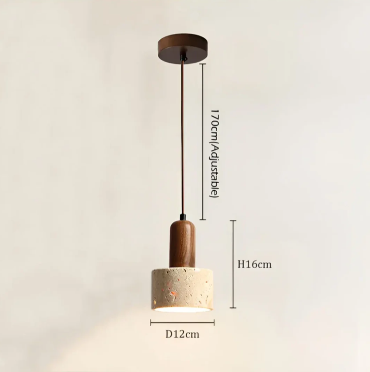 Japanse Wabi-sabi Plafondlamp in een Minimalistisch Ontwerp - voor een Elegante Sfeer