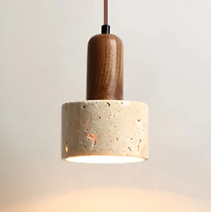 Japanse Wabi-sabi Plafondlamp in een Minimalistisch Ontwerp - voor een Elegante Sfeer