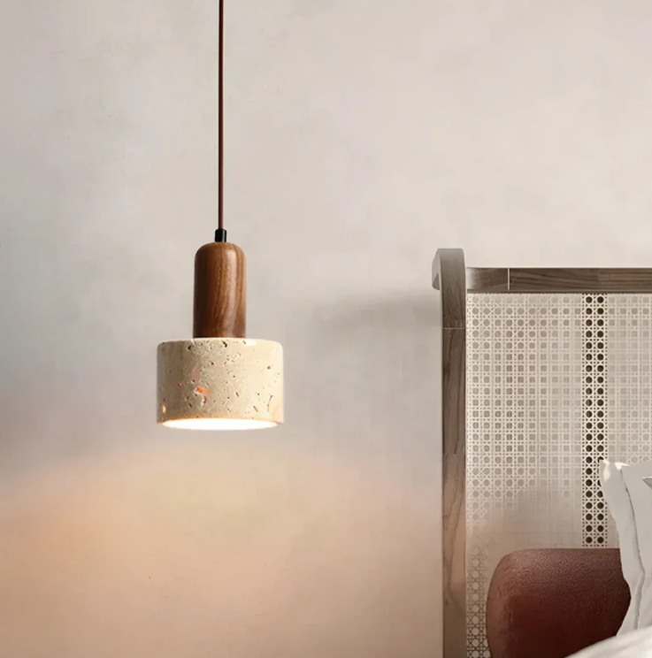 Japanse Wabi-sabi Plafondlamp in een Minimalistisch Ontwerp - voor een Elegante Sfeer