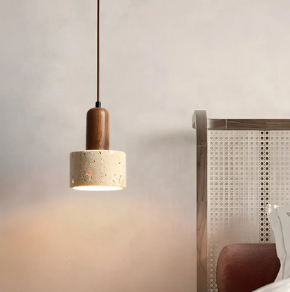 Japanse Wabi-sabi Plafondlamp in een Minimalistisch Ontwerp - voor een Elegante Sfeer