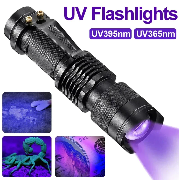 Uv Led Zaklamp - Ultraviolet Licht voor het Opsporen van Vlekken en Urine van Huisdieren