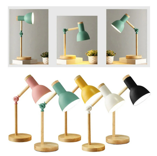 Scandinavische Houten Tafellamp