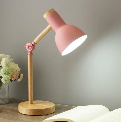 Scandinavische Houten Tafellamp