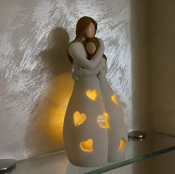 Symbolische Moeder-en-kind Kandelaar