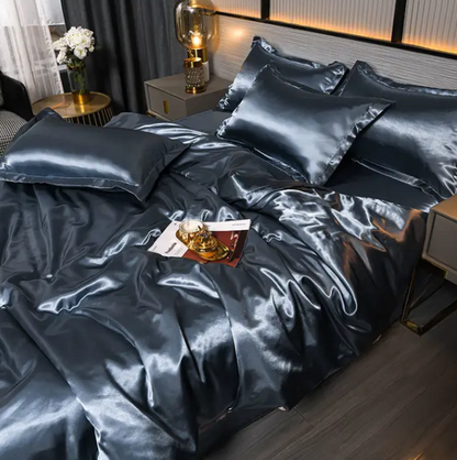 Premium Effen Satijnen Beddengoed