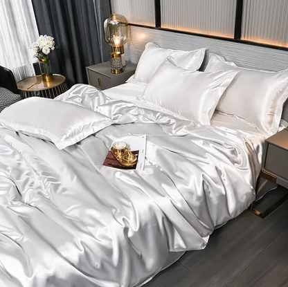 Premium Effen Satijnen Beddengoed