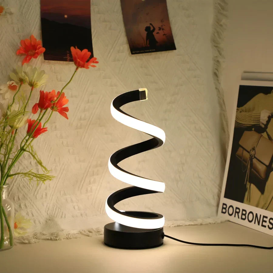 Moderne Spiraal Led Tafellamp