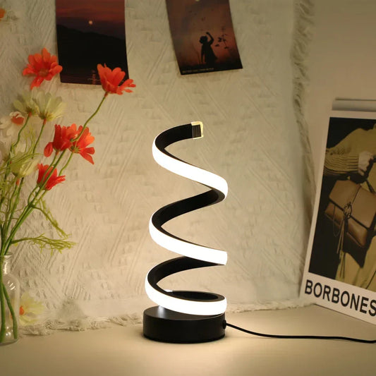 Moderne Spiraal Led Tafellamp