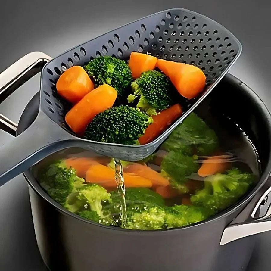 Grote Pp Keukenlepel voor het Uitlekken van Groenten - Praktische Zeeflepel voor de Keuken