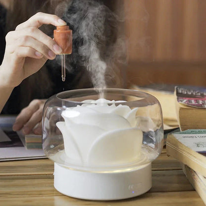 Aromatherapie Luchtbevochtiger - Elegante Ultrasone Diffuser met Led & Geurende Oliefunctie