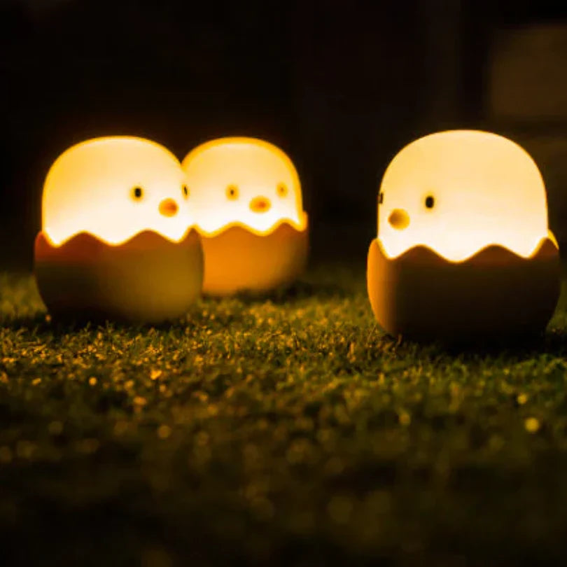 Kuiken Nachtlampje voor Kinderen - Schattige Led Lamp in Ei-design voor de Kinderkamer
