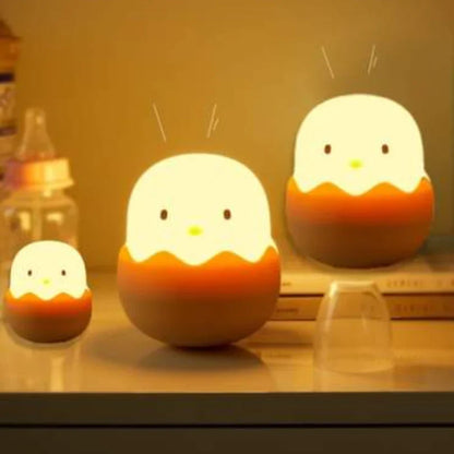 Kuiken Nachtlampje voor Kinderen - Schattige Led Lamp in Ei-design voor de Kinderkamer