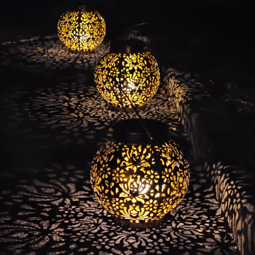 Weerbestendige Led Hanglamp op Zonne-energie voor in de Tuin