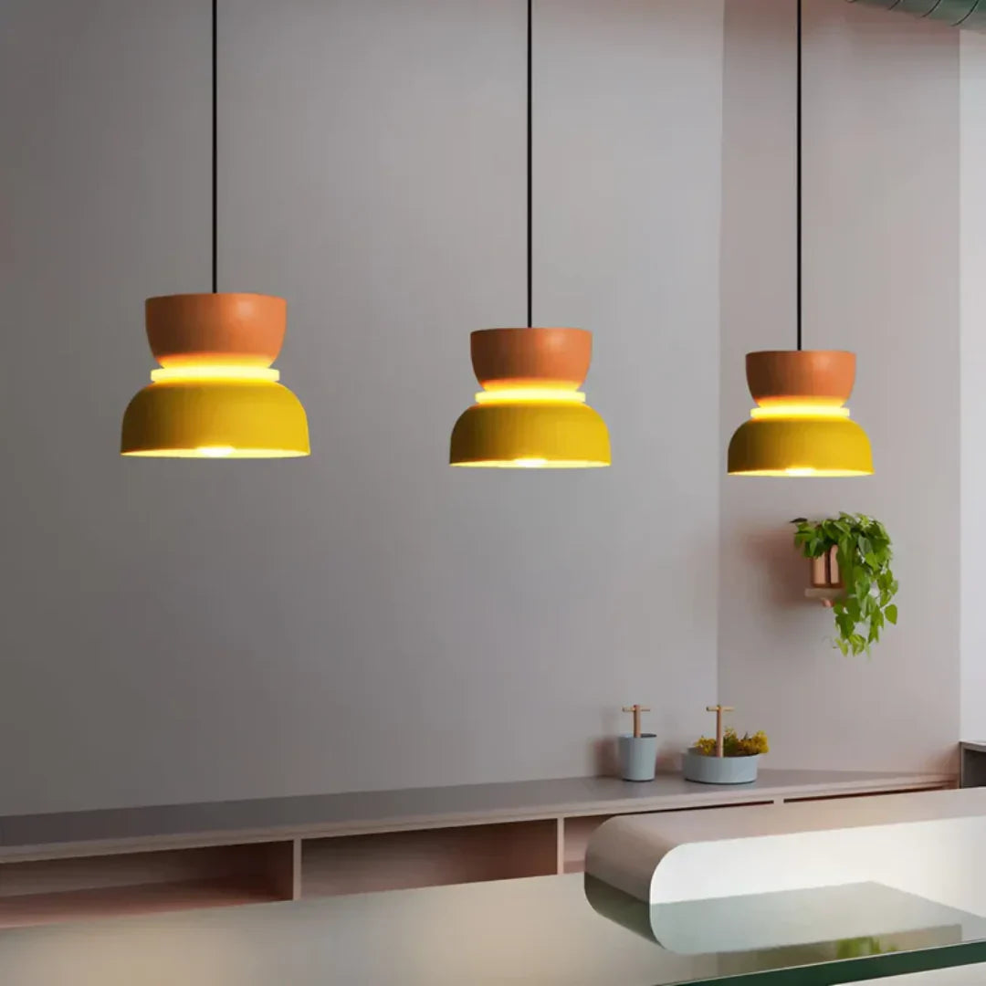 Kleurige Led-hanglamp met Macaron-design