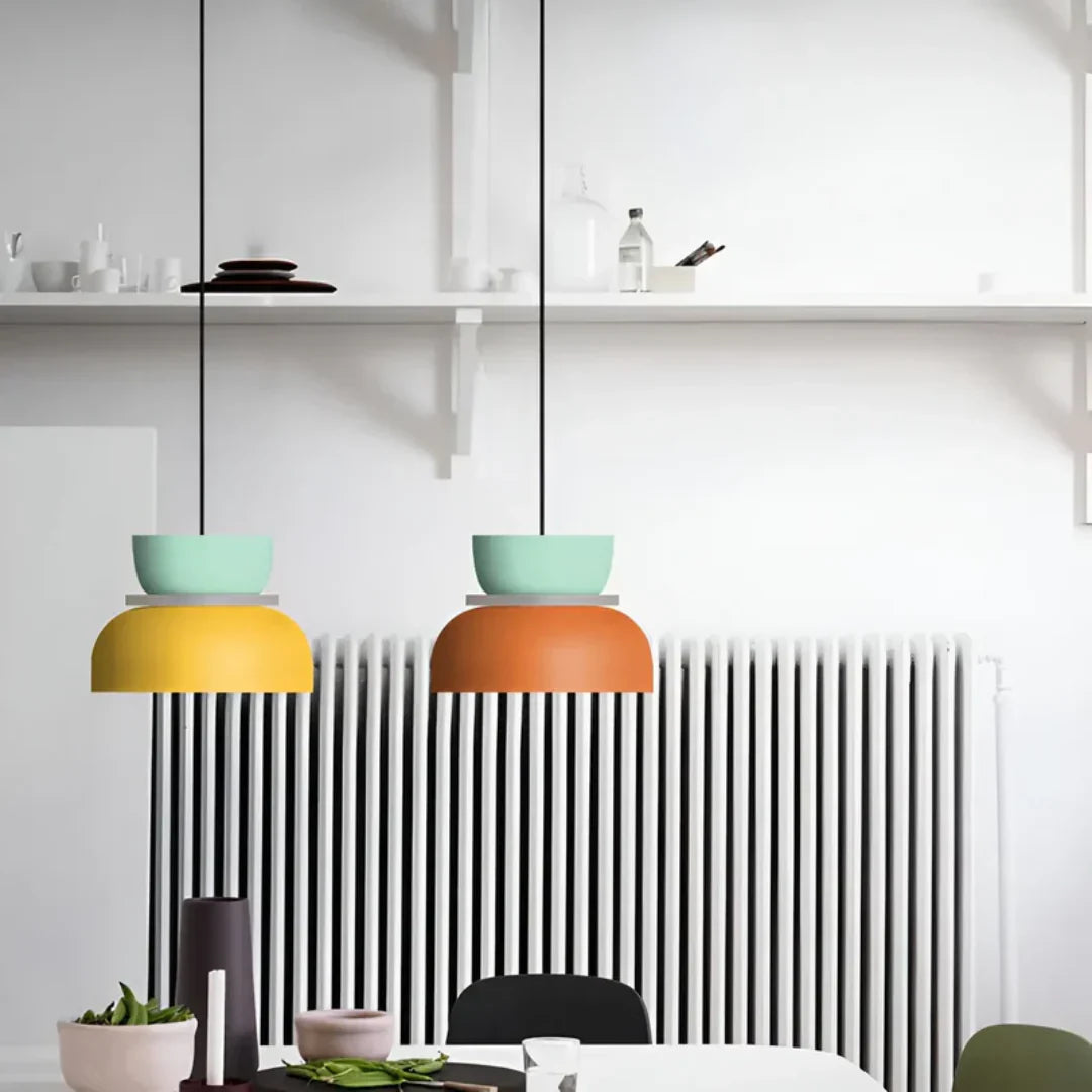 Kleurige Led-hanglamp met Macaron-design