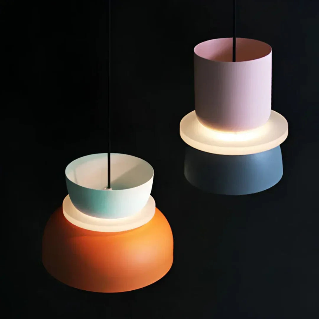 Kleurige Led-hanglamp met Macaron-design