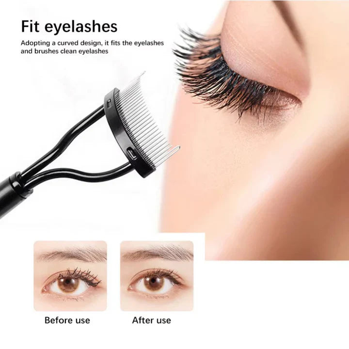 Precisie Wimperkam & Separator voor Vlekkeloze Wimpers