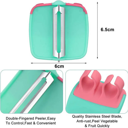 4-delige Vinger Groenteschiller Set