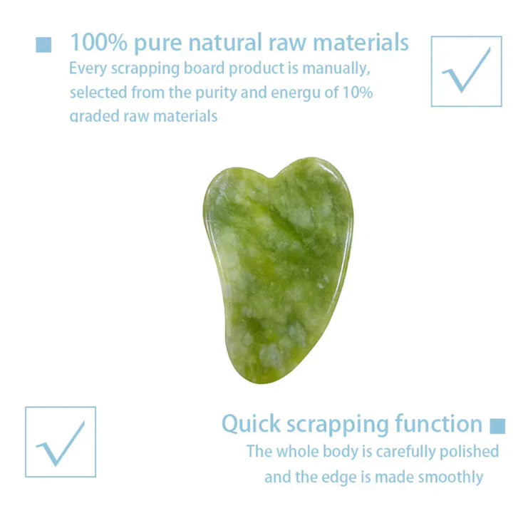 Instant Glow Gua Sha & Jade Roller Set | voor een Stralende Huid en Natuurlijke Ontspanning