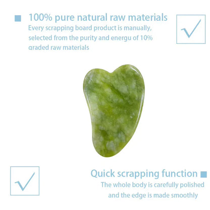Instant Glow Gua Sha & Jade Roller Set | voor een Stralende Huid en Natuurlijke Ontspanning