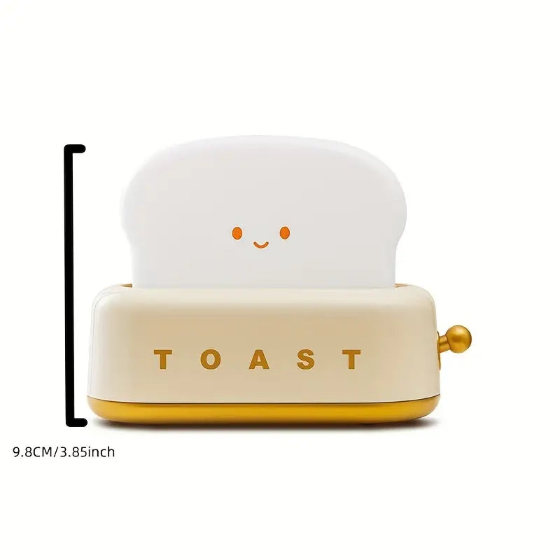 Shadowy Bedlampje - Kawaii Toast Led Lamp voor Gezellige Verlichting