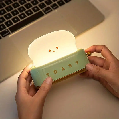 Shadowy Bedlampje - Kawaii Toast Led Lamp voor Gezellige Verlichting