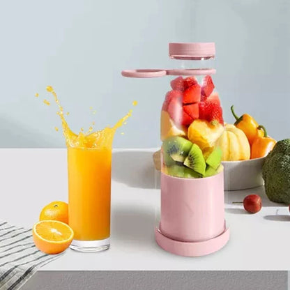 Compacte Draagbare Smoothieblender met Fruitreservoir en Drinkdop
