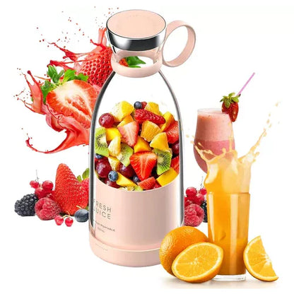Compacte Draagbare Smoothieblender met Fruitreservoir en Drinkdop
