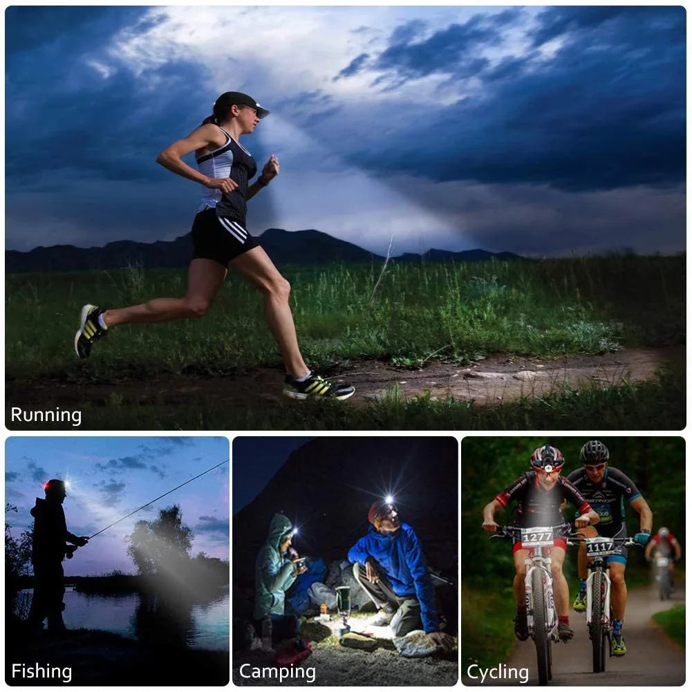 Rugged Waterdichte Led-hoofdlamp met Zoom en Oplaadbare Batterij