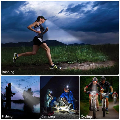 Rugged Waterdichte Led-hoofdlamp met Zoom en Oplaadbare Batterij