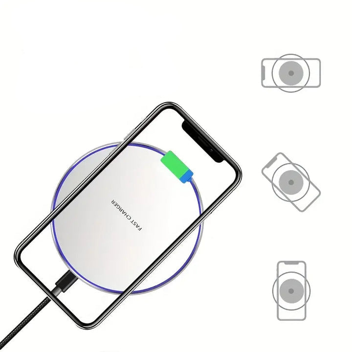 30w Draadloze Snellader Inductie Opladen Pad voor Iphone en Android