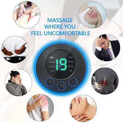 Draagbare Elektrische Nekmassager | met Pad & Afstandsbediening voor Gerichte Ontspanning