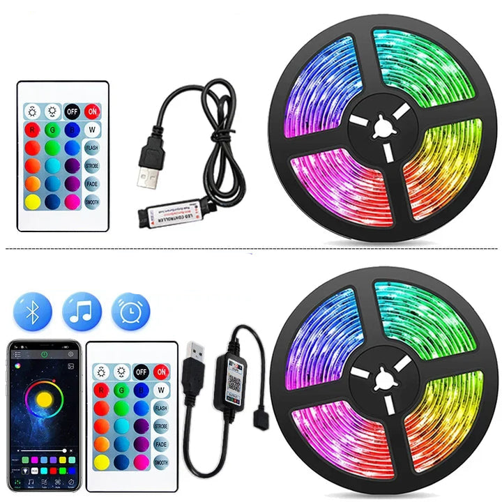 Rgb Led Strip met Usb-aansluiting - Kleurveranderend Licht voor Sfeer- en Tv-achtergrondverlichting
