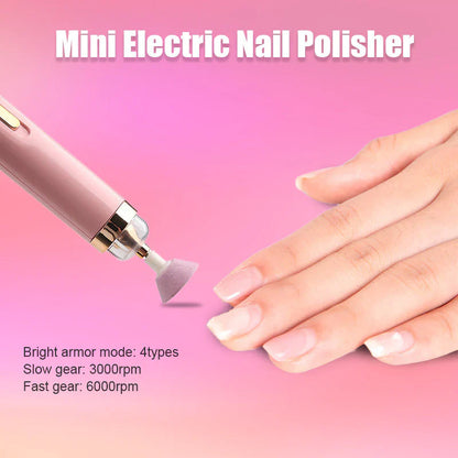 5-in-1 Elektrische Nagelverzorgingstool - Draagbare Manicuretool met Led-lamp