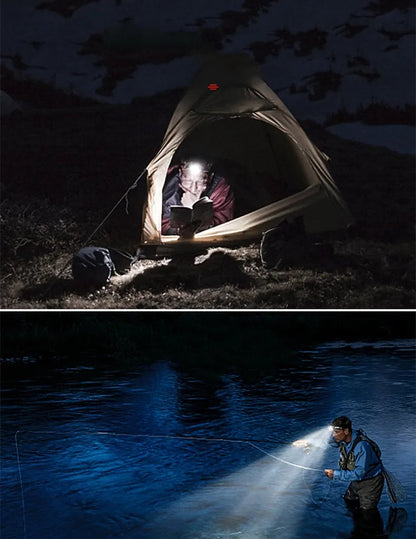 Rugged Waterdichte Led-hoofdlamp met Zoom en Oplaadbare Batterij