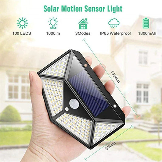 Diverse Solarlamp - Weerbestendige Led-buitenlamp met Bewegingsmelder