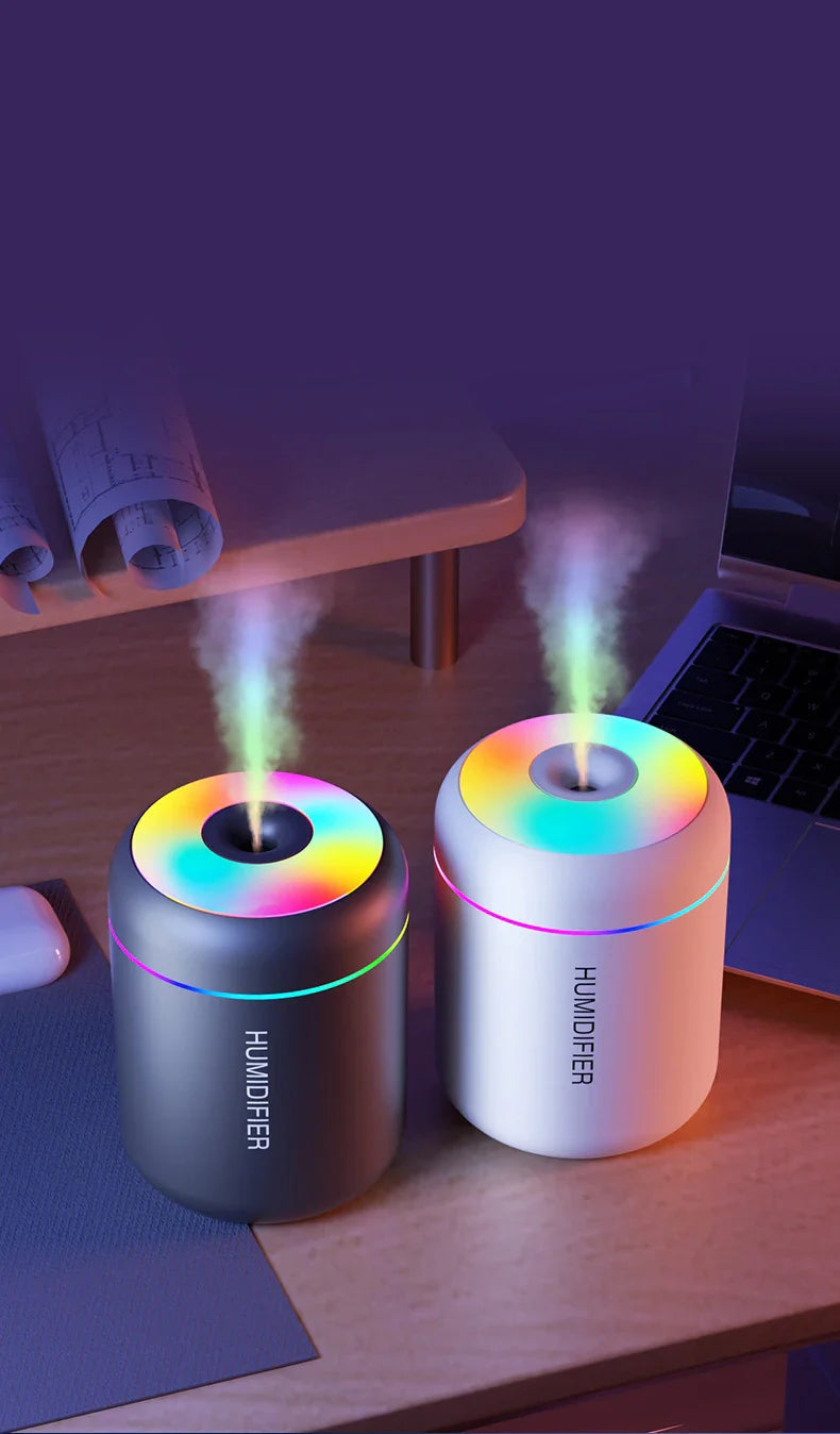 Compacte Luchtbevochtiger met Aromatherapie op Usb voor in de Auto en Slaapkamer