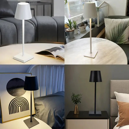 Elegante Led Tafellamp met Oplaadbare Batterij