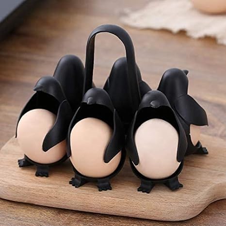 3-in-1 Eierhouder met Schattig Pinguïnontwerp
